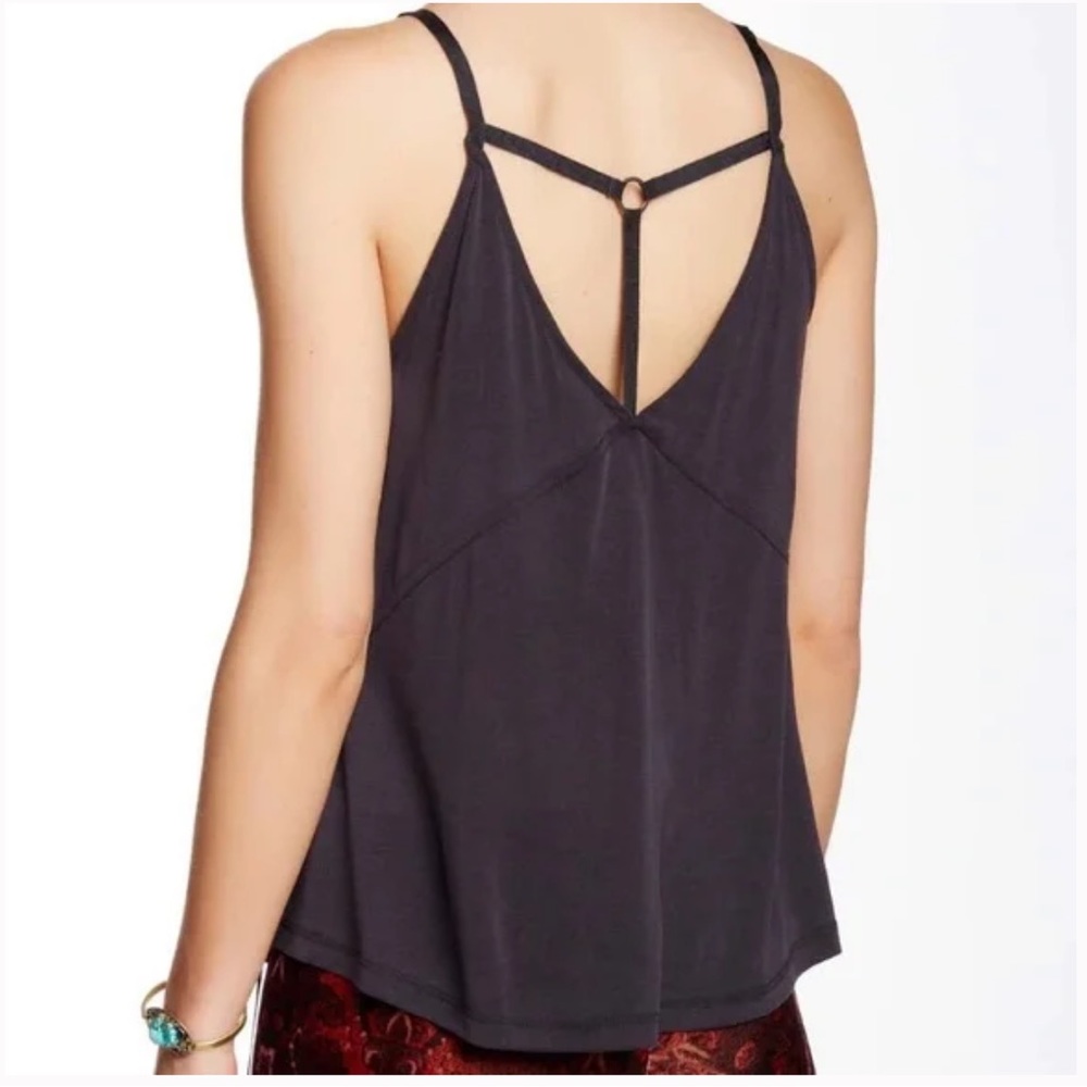 Free People slate gray Babetown Wrap tank XS - Picture 11 of 11